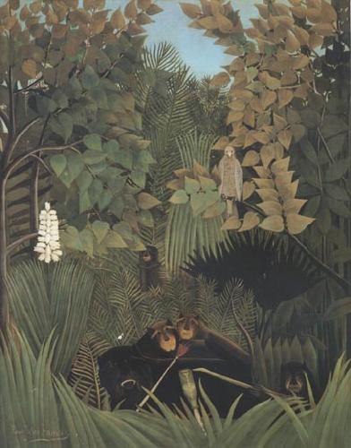 Henri Rousseau Joyous Jokesters Germany oil painting art